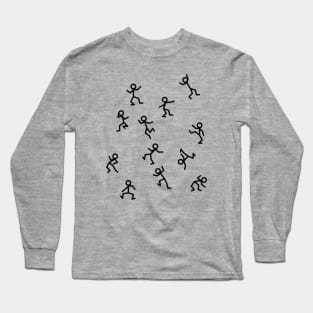 Dancing Stickmen Long Sleeve T-Shirt